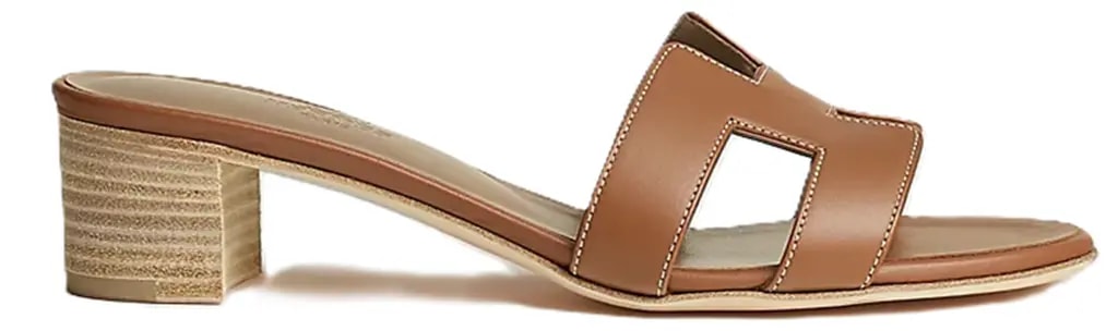 Dép Hermes Oasis Leather Sandals 'Brown' H071002Z-03420 — kich-thuoc: 37