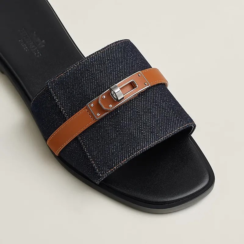 Dép Hermes Giulia Sandal 'Bleu Brut' H251030Z-48370 — ảnh 4