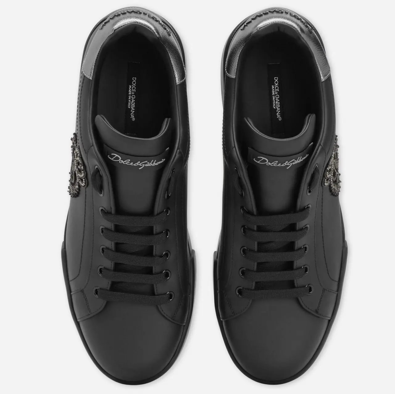 Giày Dolce & Gabbana Calfskin Nappa Portofino 'Black' CS1761AH1648B979 — ảnh 2