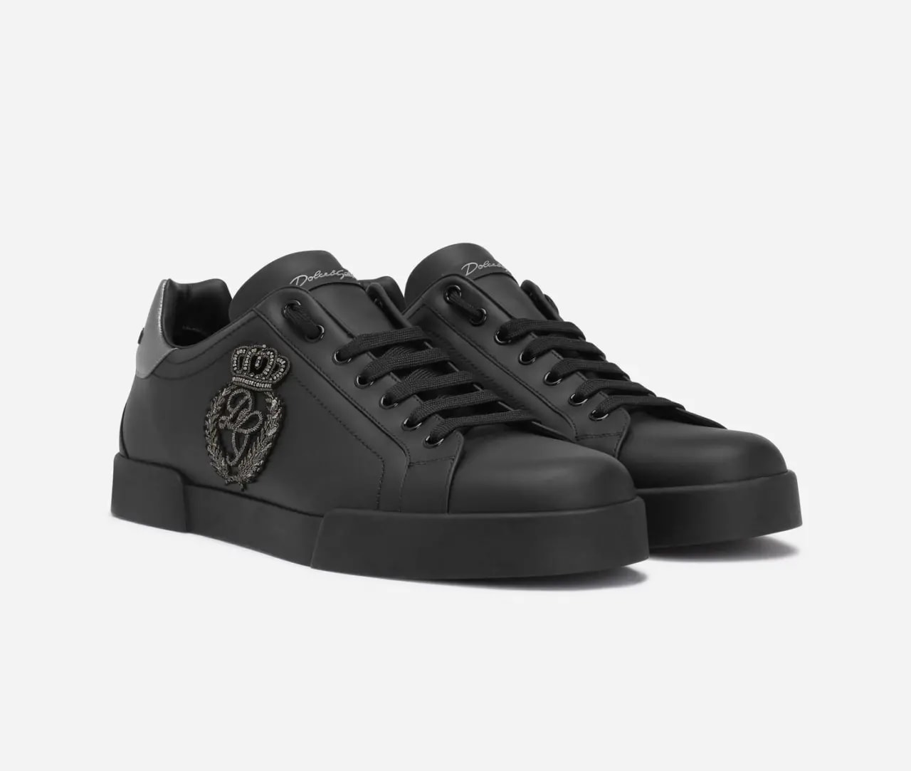 Giày Dolce & Gabbana Calfskin Nappa Portofino 'Black' CS1761AH1648B979 — ảnh 4