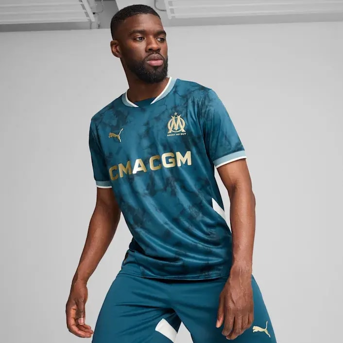 Áo Puma Olympique de Marseille 24/25 ‘Ocean Blue’ 775294-02 — ảnh 5