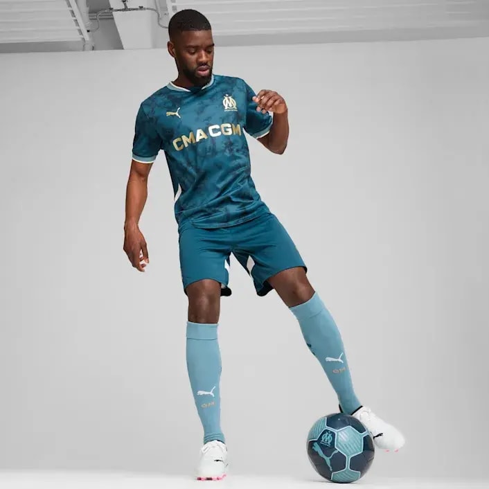Áo Puma Olympique de Marseille 24/25 ‘Ocean Blue’ 775294-02 — ảnh 3