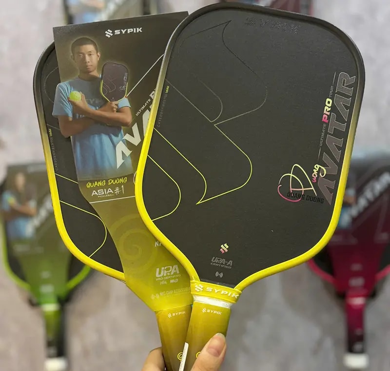 Vợt Pickleball Sypik Avatar Ultimate Pro Tour 16mm 'Yellow' — ảnh 3