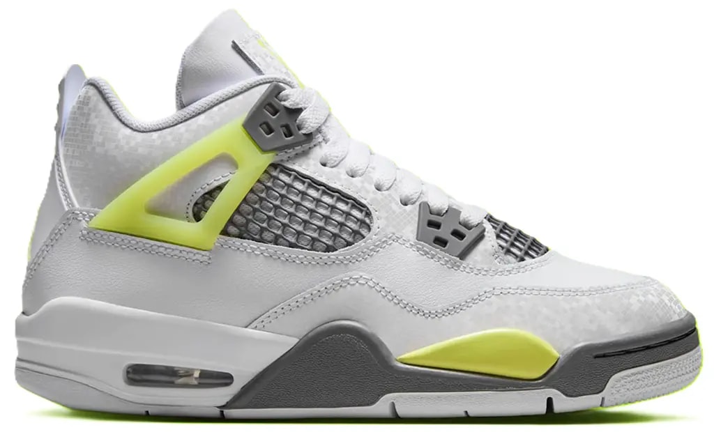 Giày Nike Air Jordan 4 Retro GS 'Light Lemon Twist' HJ5990-100 — kich-thuoc: 38