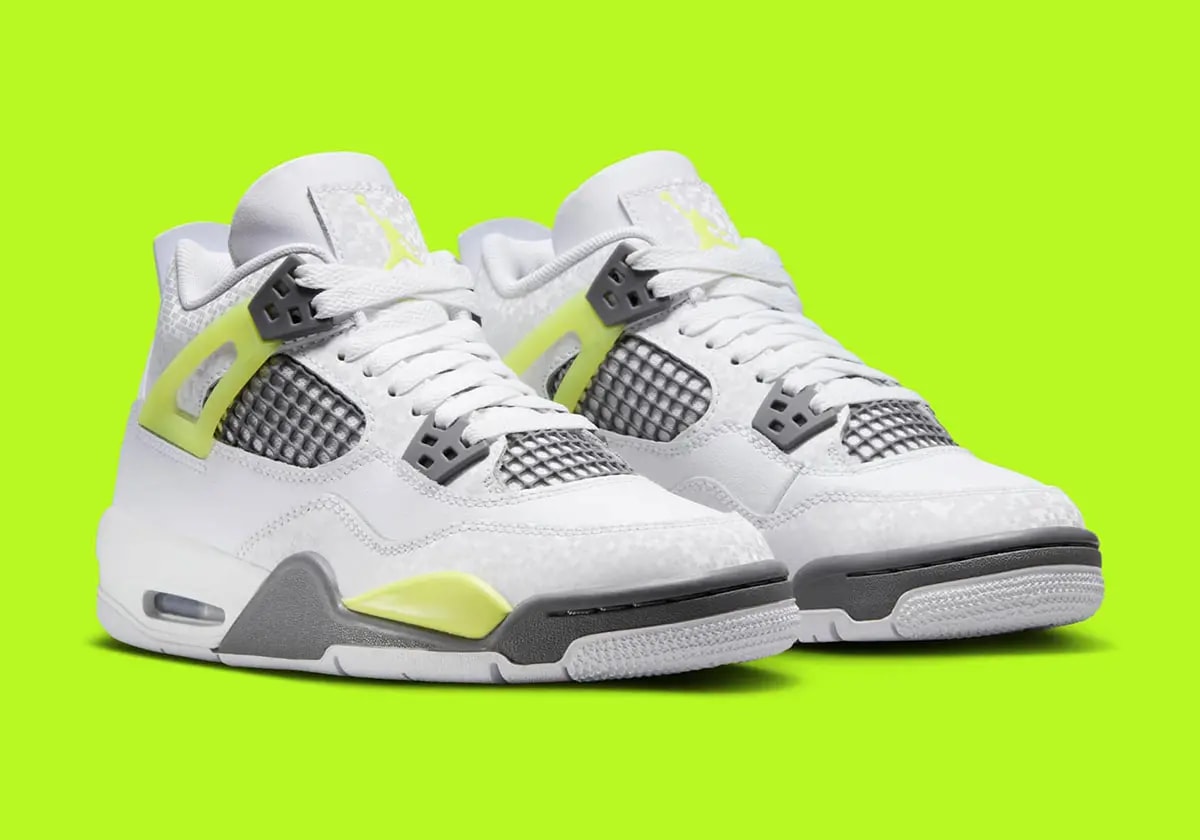 Giày Nike Air Jordan 4 Retro GS 'Light Lemon Twist' HJ5990-100 — ảnh 5