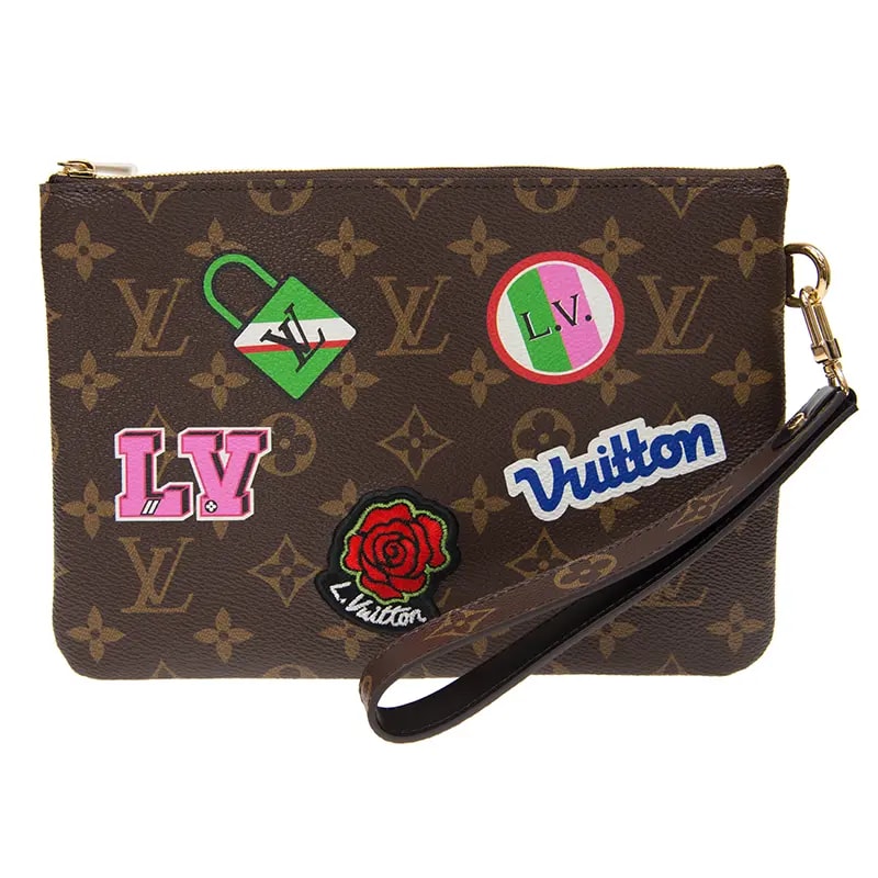 Túi Louis Vuitton Monogram City Pouch Patches Collection 'Brown' M63447 — ảnh 3