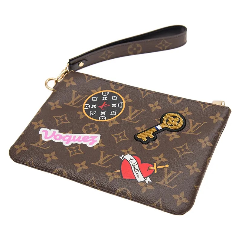 Túi Louis Vuitton Monogram City Pouch Patches Collection 'Brown' M63447 — ảnh 4