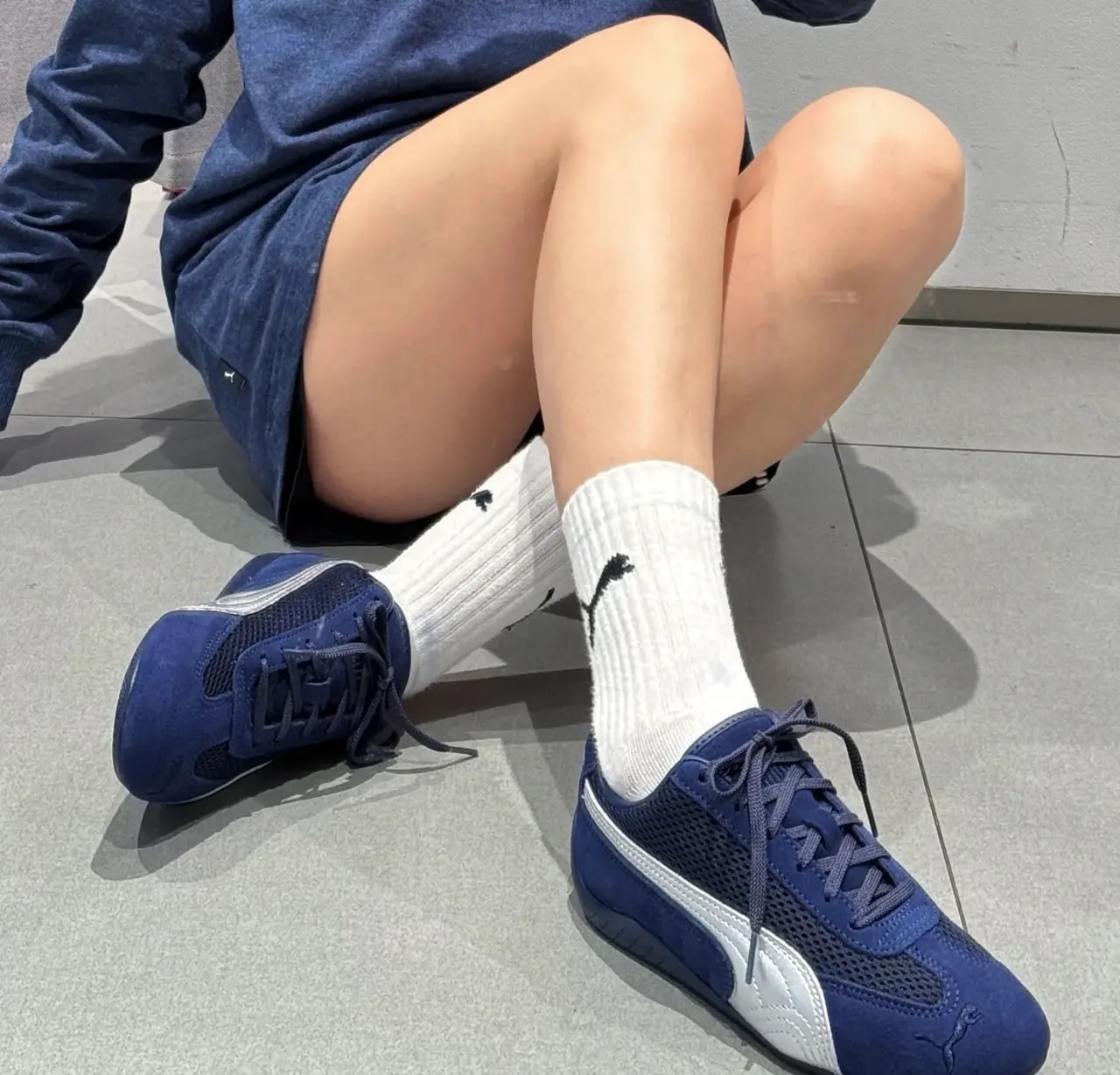 Giày Puma Speedcat Premium 'Navy Matte Silver' 403902-05 — ảnh 3