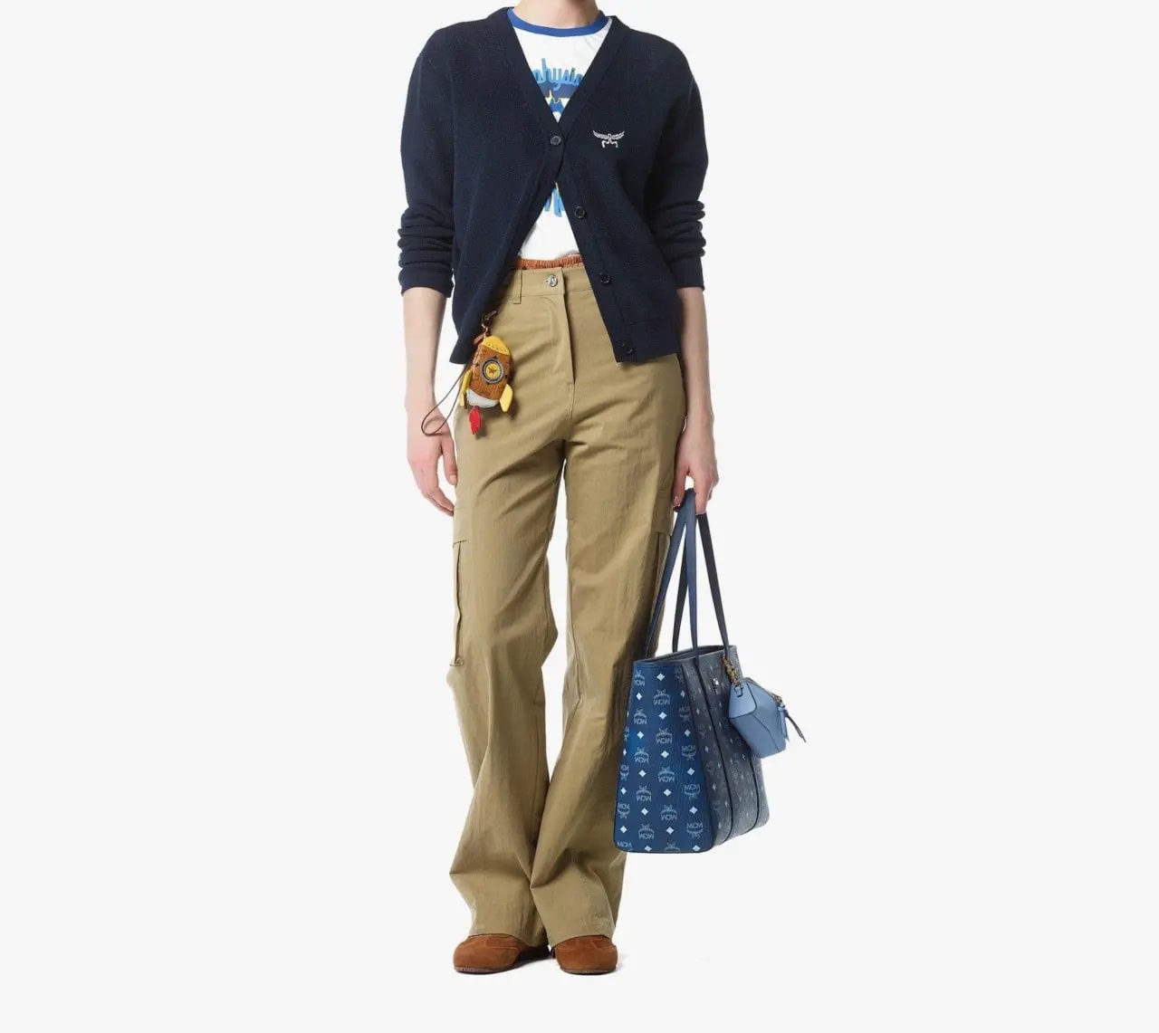 Túi MCM Toni Top-Zip Shopper 'Blue Visetos' MWPFAMT071F001 — ảnh 4