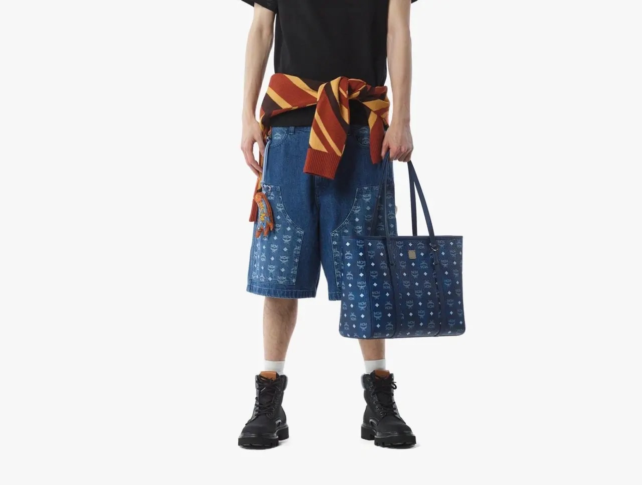 Túi MCM Toni Top-Zip Shopper 'Blue Visetos' MWPFAMT071F001 — ảnh 3