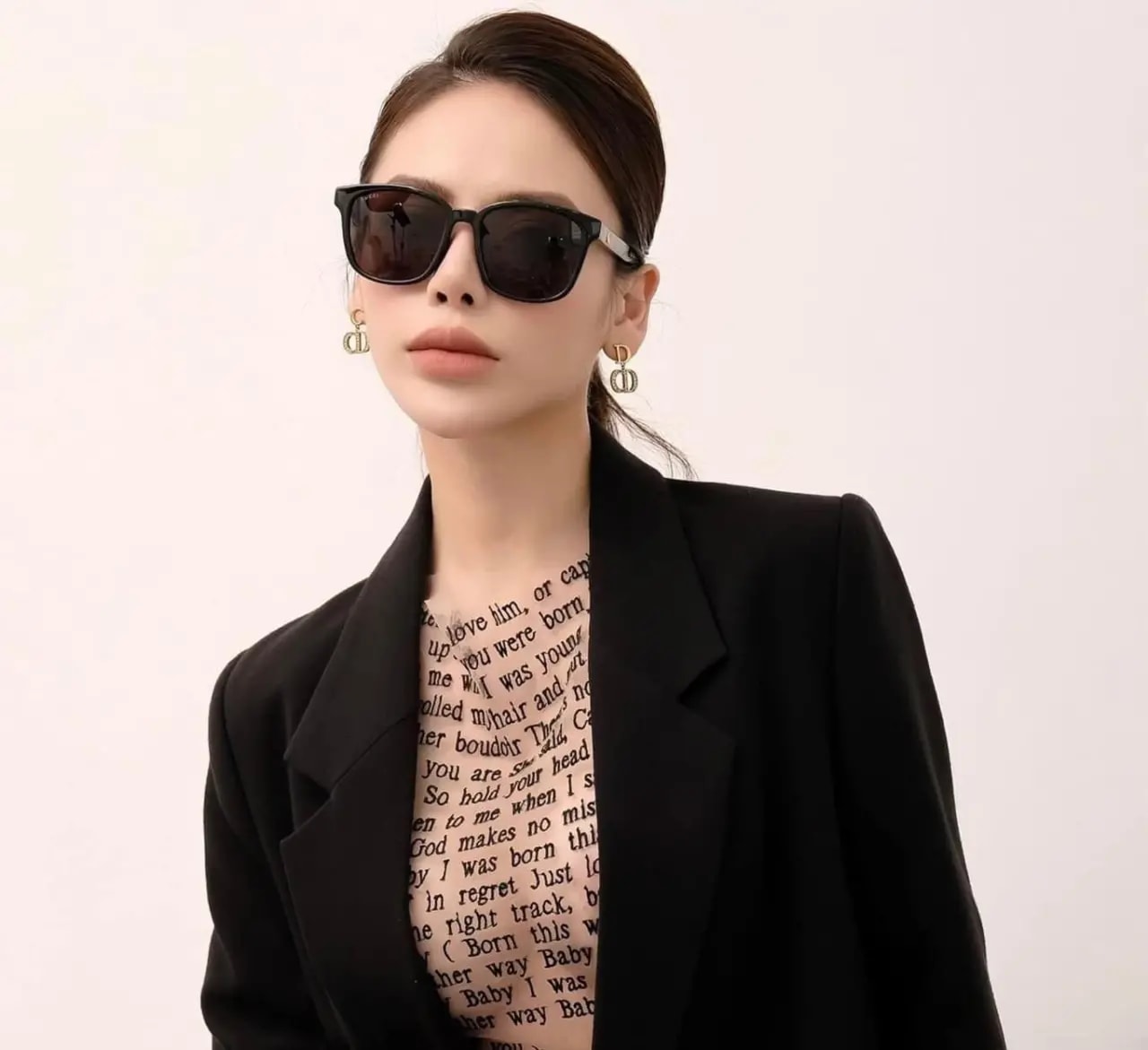 Kính Gucci Sunglasses 'Black' GG0637SK-001 — ảnh 3