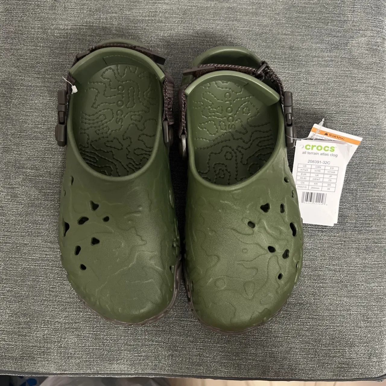 Dép Crocs All-Terrain Clog 'Army Green Espresso' 208391-32C — ảnh 4