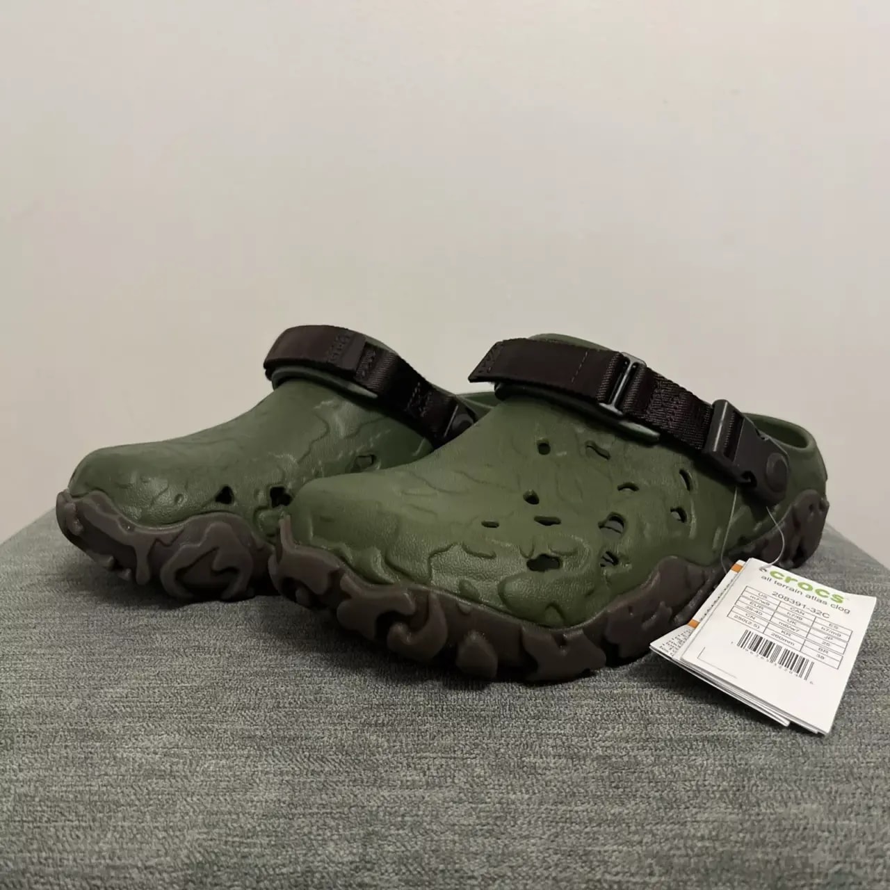 Dép Crocs All-Terrain Clog 'Army Green Espresso' 208391-32C — ảnh 5