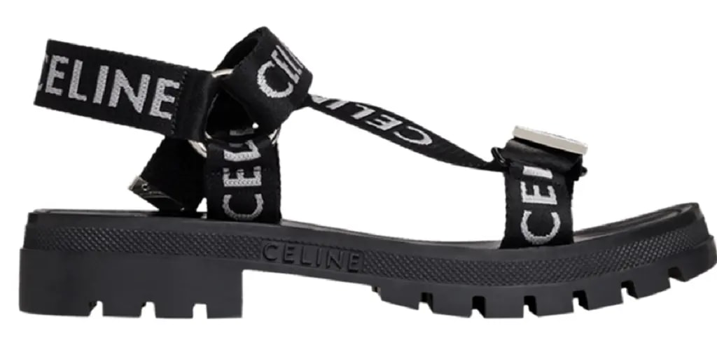 Dép Celine Leo Strappy 'Black White' 346742208C-38AW — kich-thuoc: 36