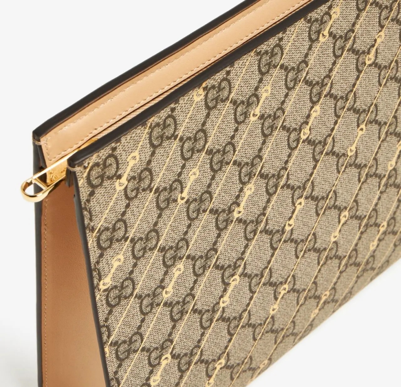 Túi Gucci Horsebit Print Pouch 'Beige' 774345-FACYR-8548 — ảnh 3