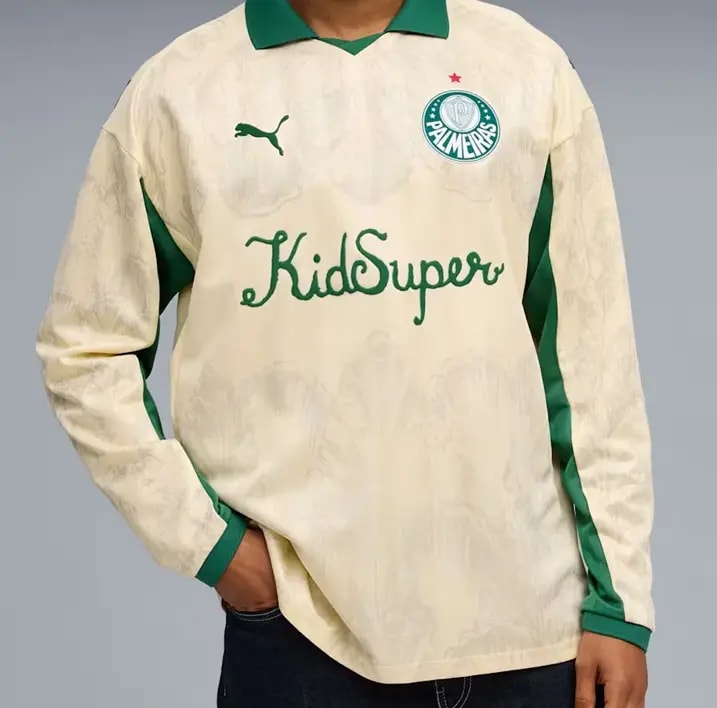 Áo Puma Palmeiras x KidSuper LS Retro 'Alpine Snow Vine' 606852-11 — ảnh 3
