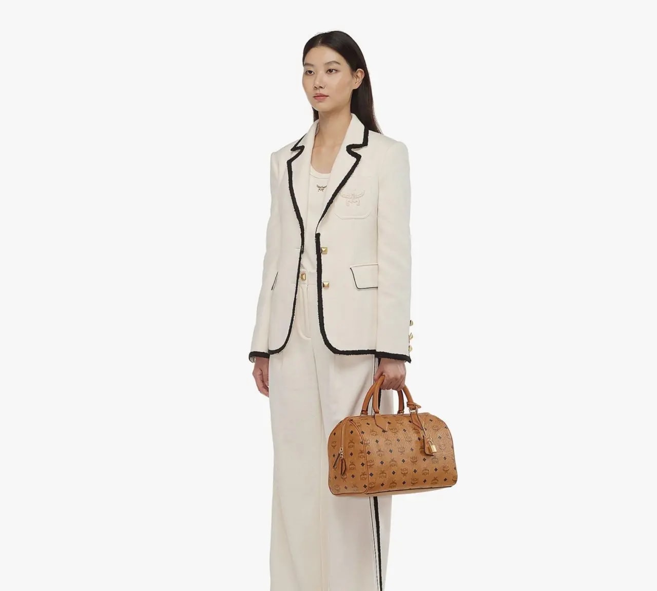 Túi MCM Ella Boston Bag 'Cognac' MWBESEA03CO001 — ảnh 2