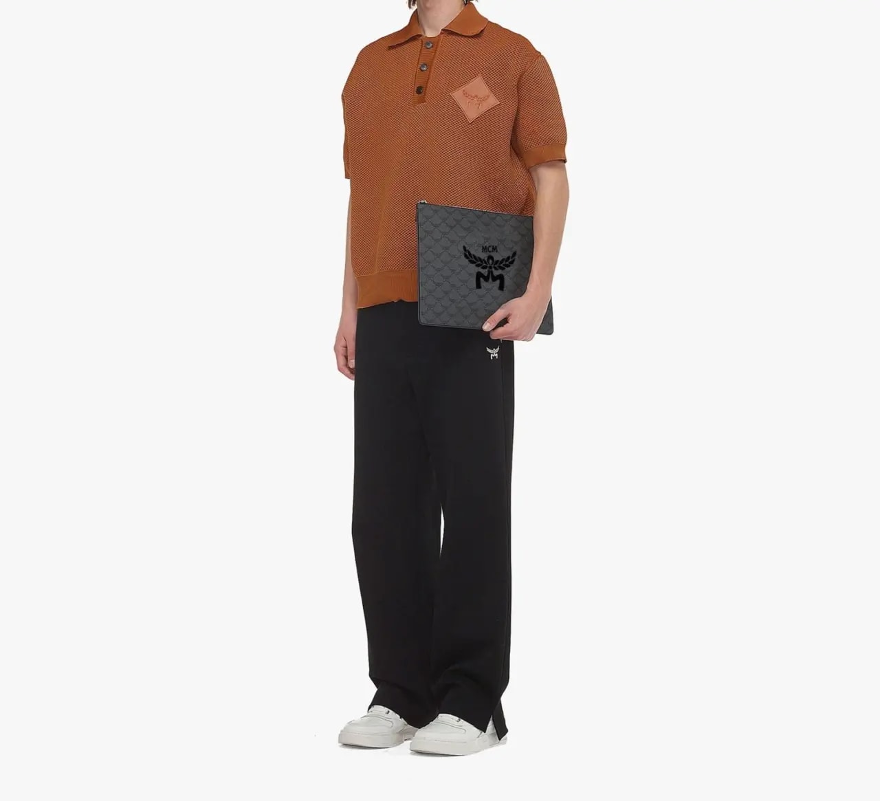 Túi MCM Himmel Zip Pouch 'Grey' MXZEAAC08ED001 — ảnh 3
