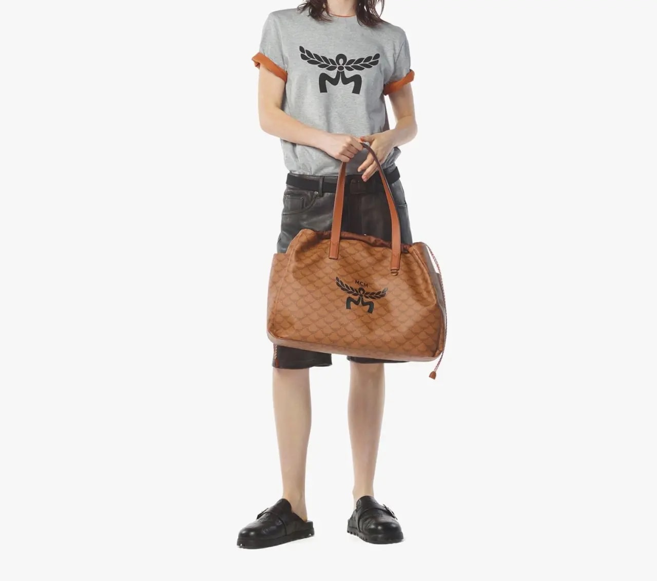 Túi MCM Himmel Drawstring Tote 'Cognac' MMTEAAC01CO001 — ảnh 2