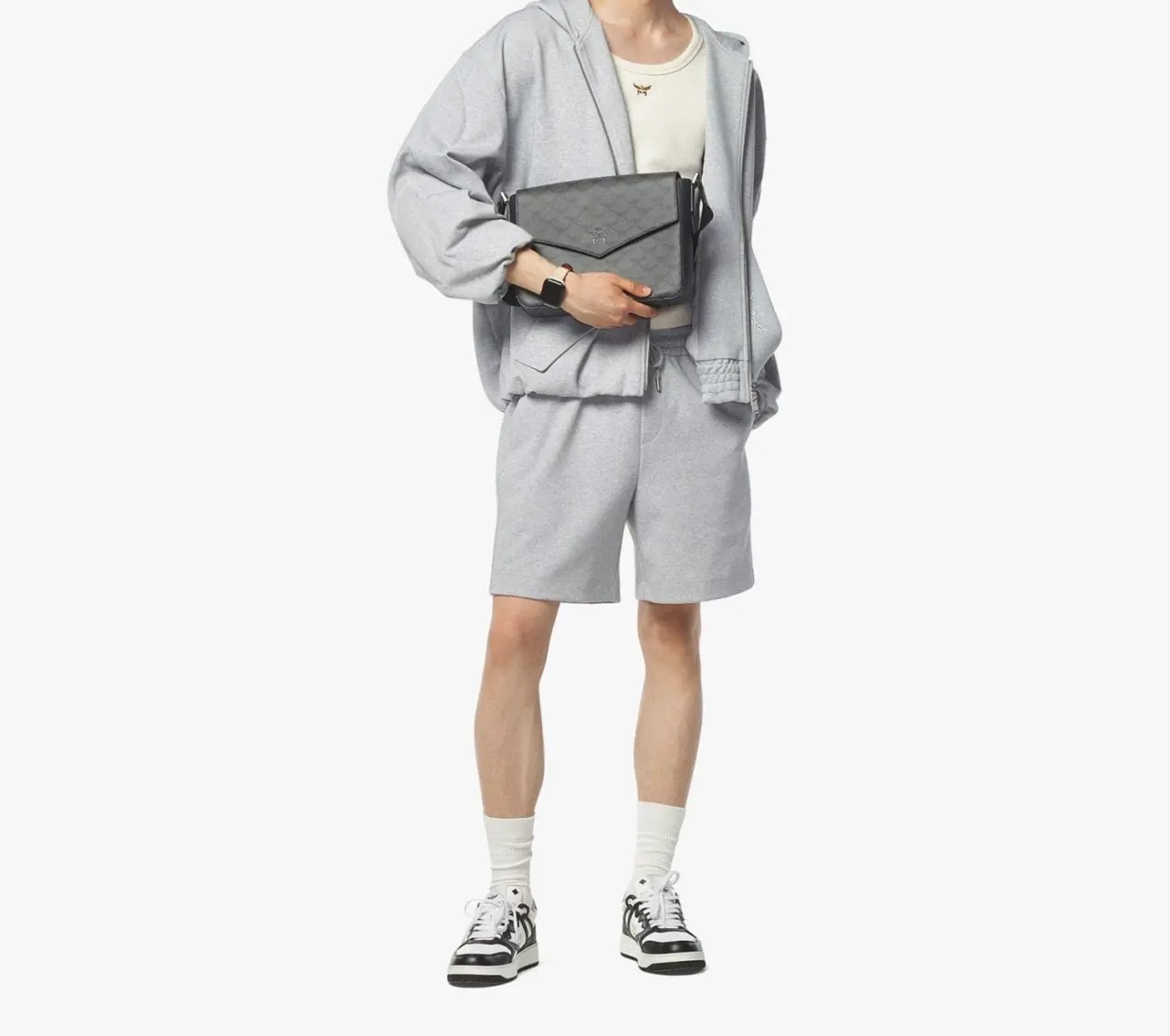 Túi MCM Himmel Messenger Bag 'Grey' MMMEAAC01ED001 — ảnh 2