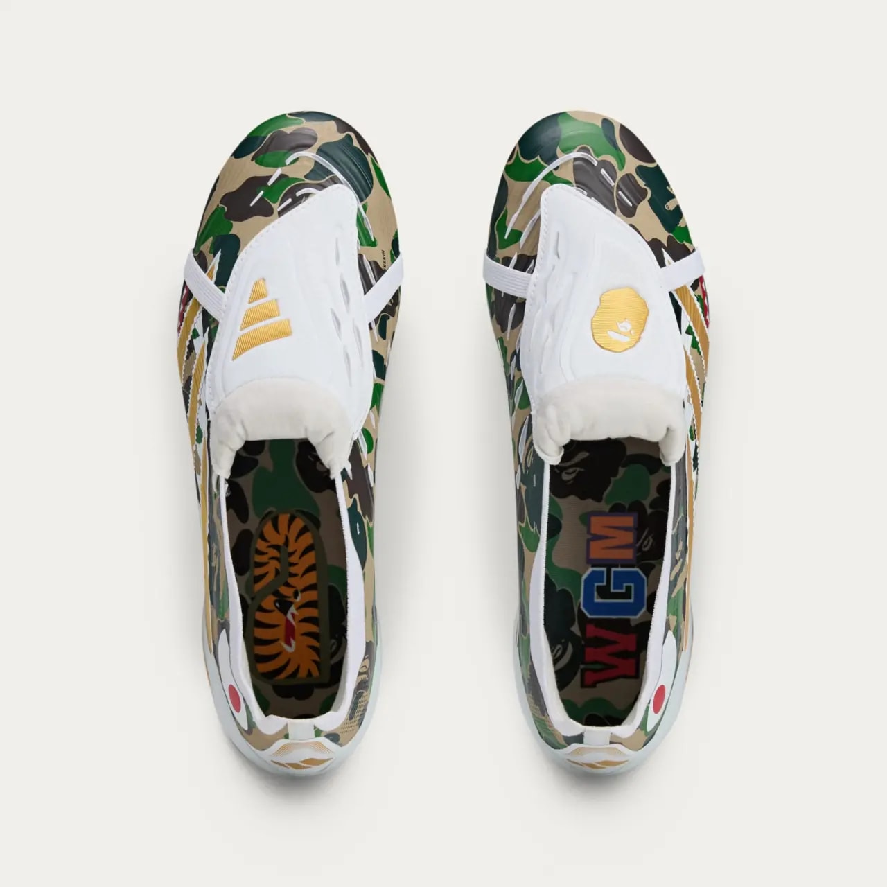 Giày Adidas Predator Elite Foldover Tongue FG x Bape 'Green' JS3104 — ảnh 5