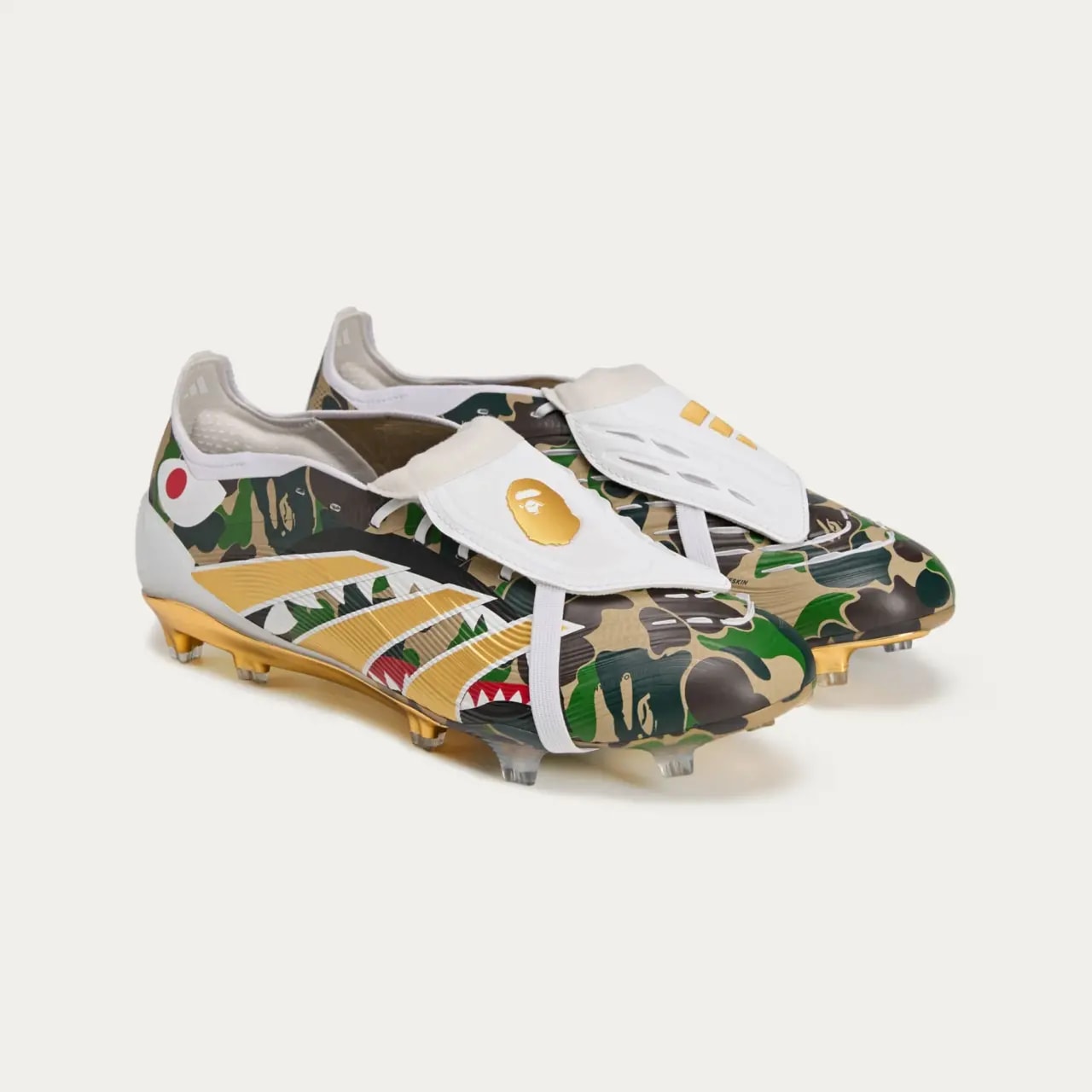 Giày Adidas Predator Elite Foldover Tongue FG x Bape 'Green' JS3104 — ảnh 4