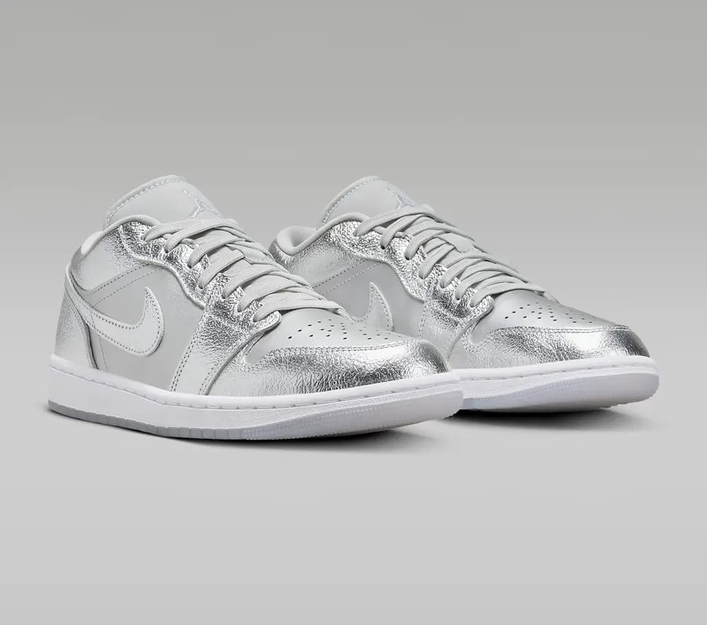 Giày Nike Air Jordan 1 Low SE 'Metallic Silver' FN5030-001 — ảnh 5