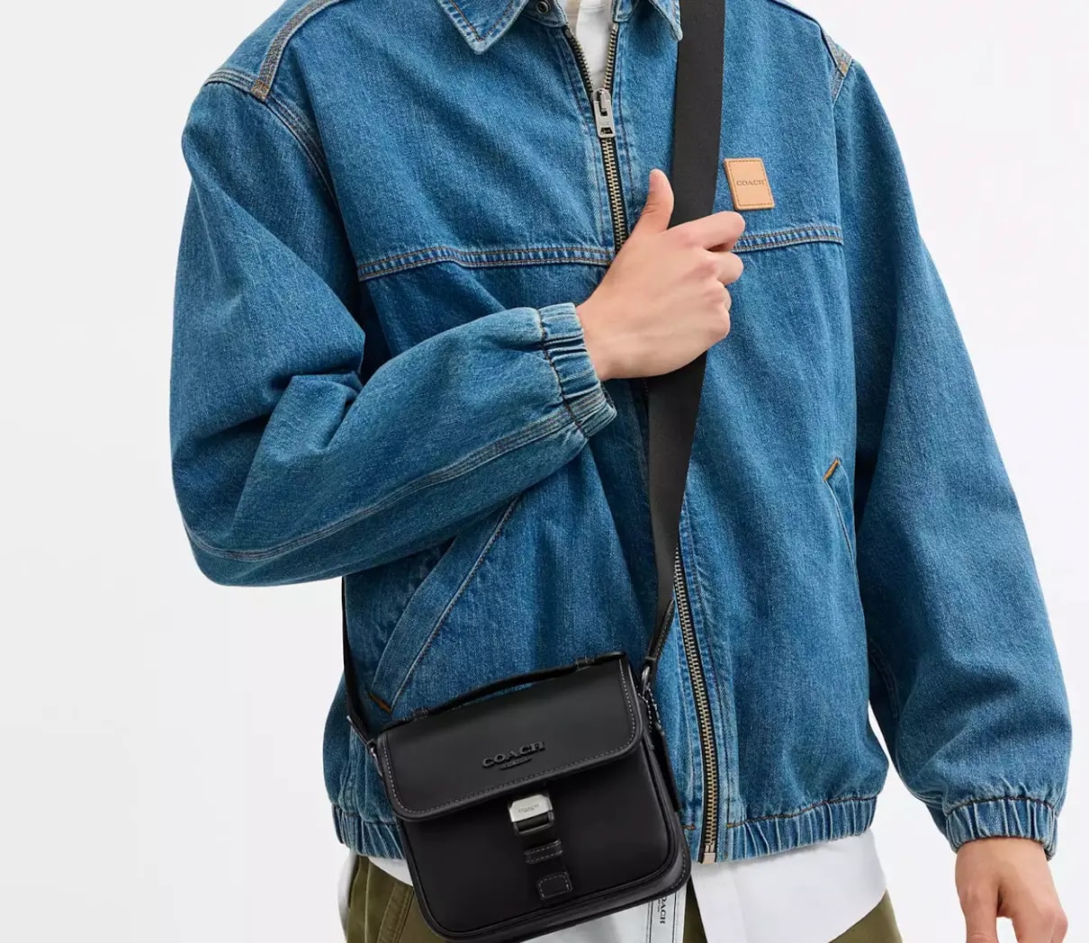 Túi Coach Racer Crossbody Bag 'Black' CBG12-QBBK — ảnh 3
