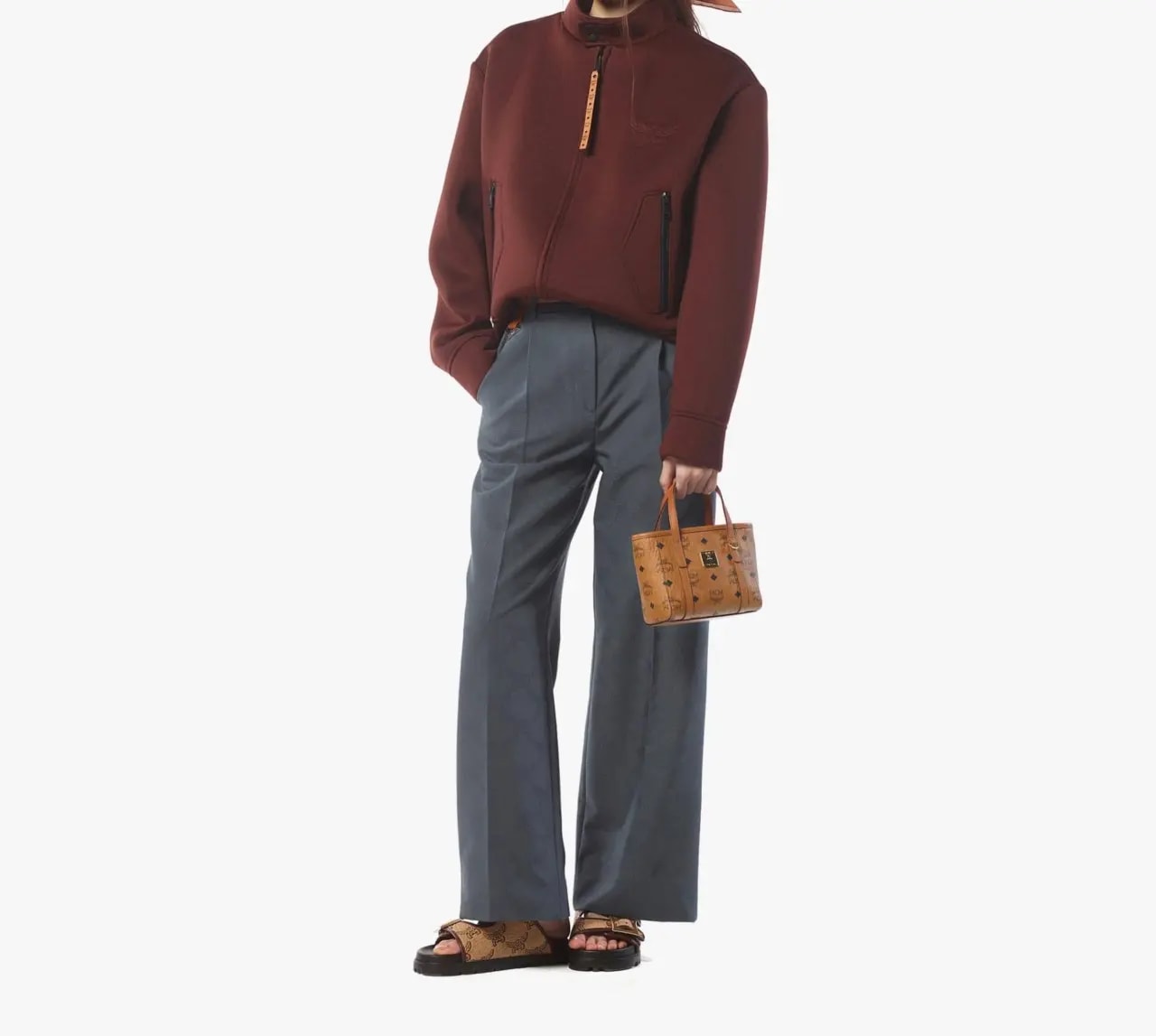 Túi MCM Toni Top-Zip Shopper 'Cognac' MWPFSMT03CO001 — ảnh 3