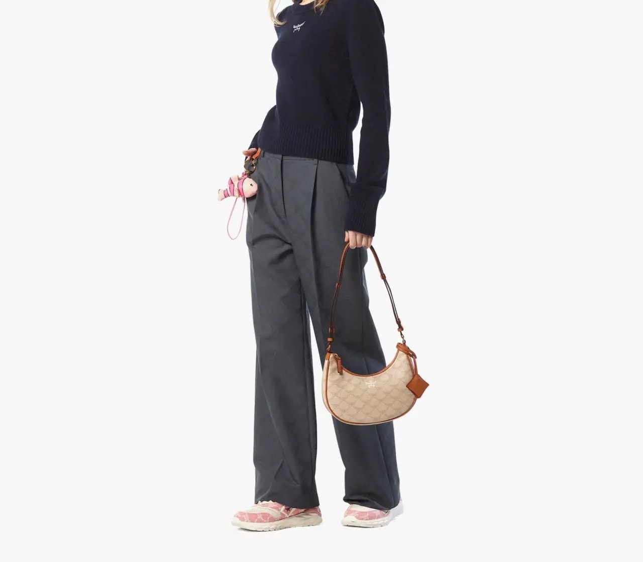 Túi MCM Himmel Ascending Moon Hobo 'Beige' MWHFSAC02I9001 — ảnh 3