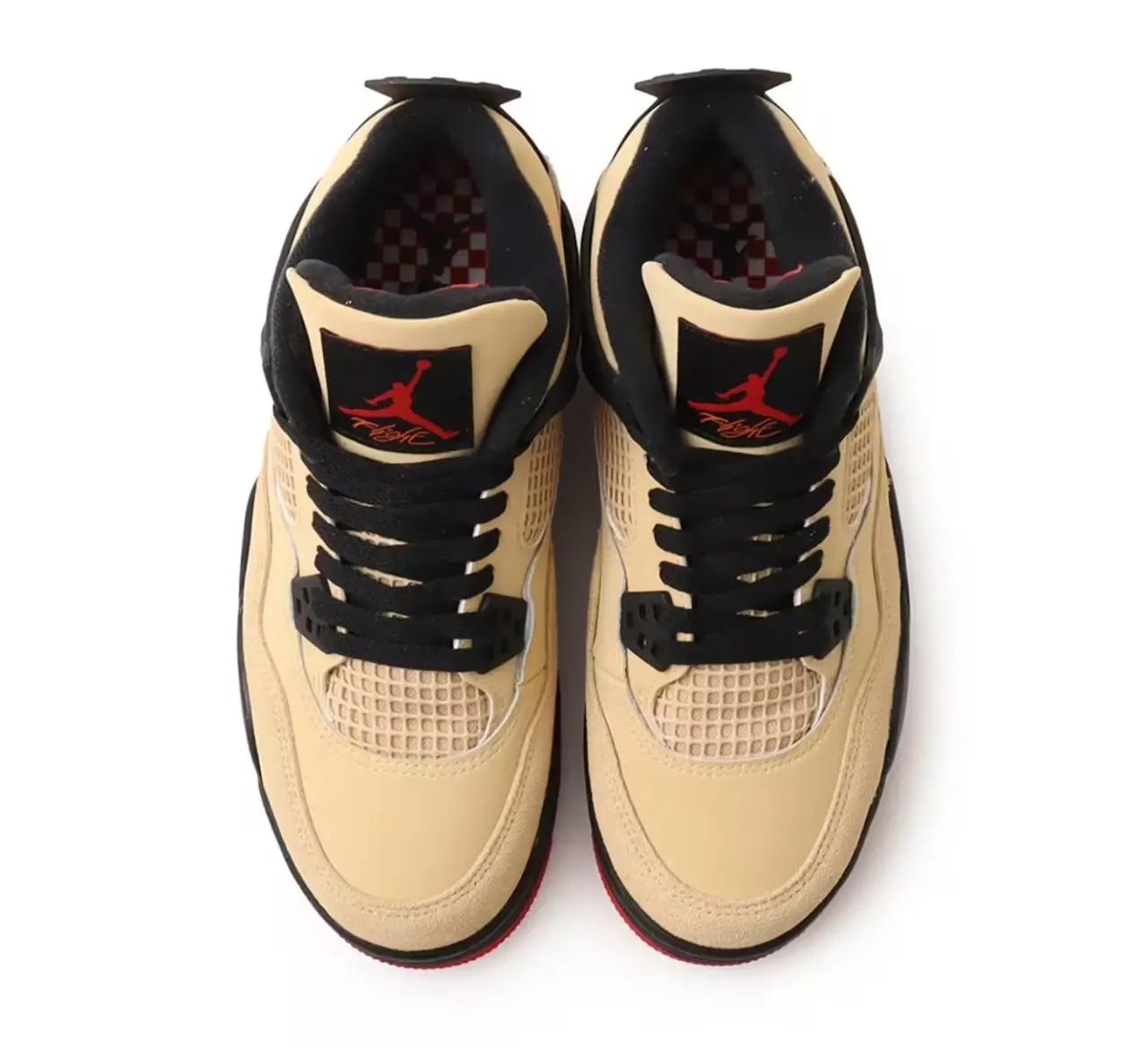 Giày Nike GS Air Jordan 4 Retro 'Sesame Black' IH2094-200 — ảnh 3
