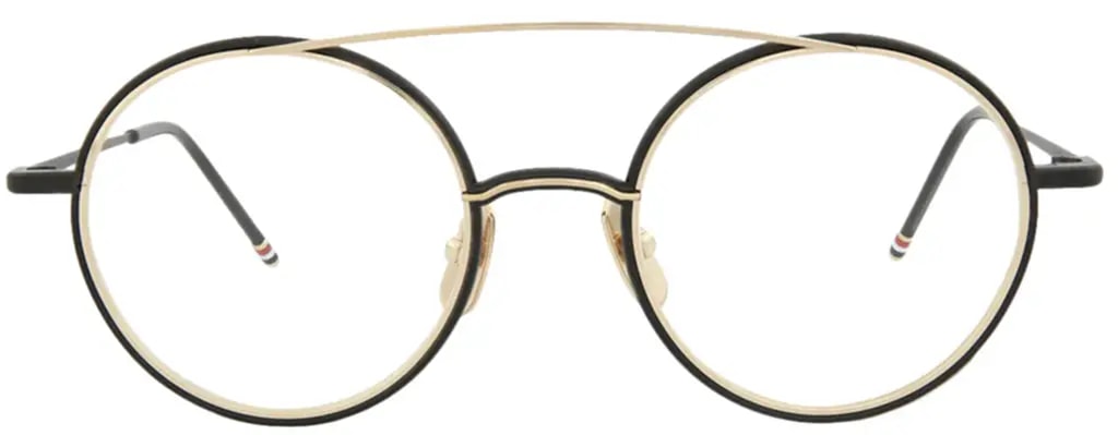 Kính Thom Browne Aviator-Frame Metal Optical 'Black' TB108-ABLKGLD-50