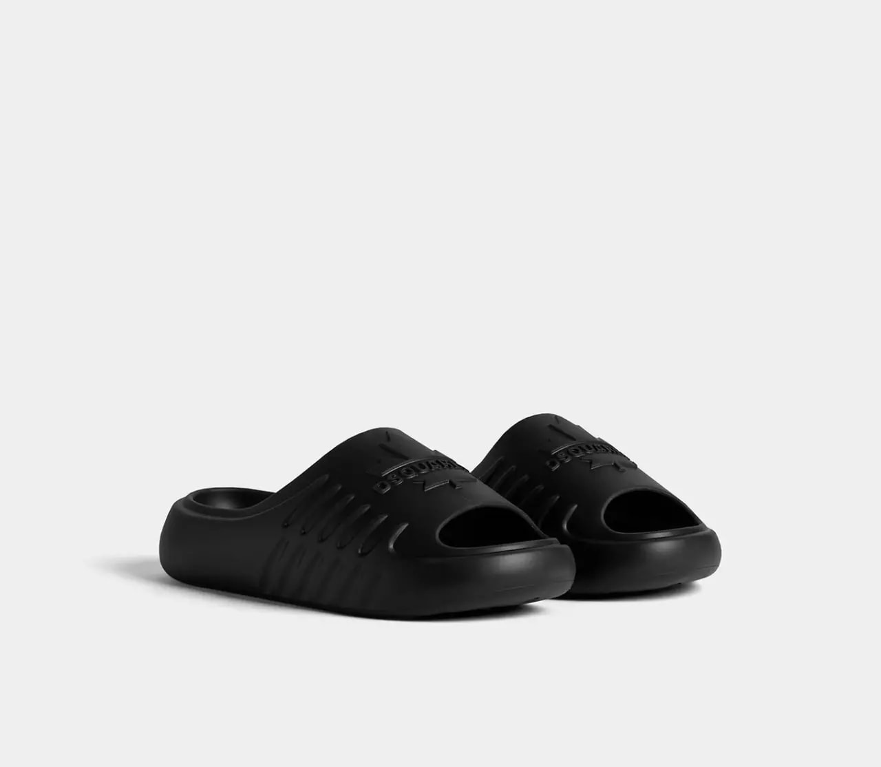 Dép Dsquared2 Canadian Leaf Slides 'Black' FFM0025172000012124 — ảnh 3