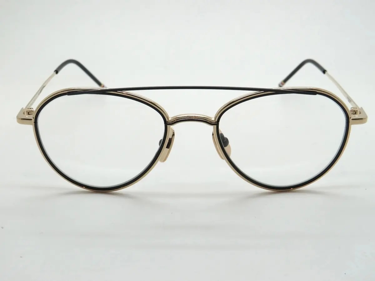 Kính Thom Browne Aviator-Frame Optical 'Black Gold' TB109-AGLDBLK-53 — ảnh 2