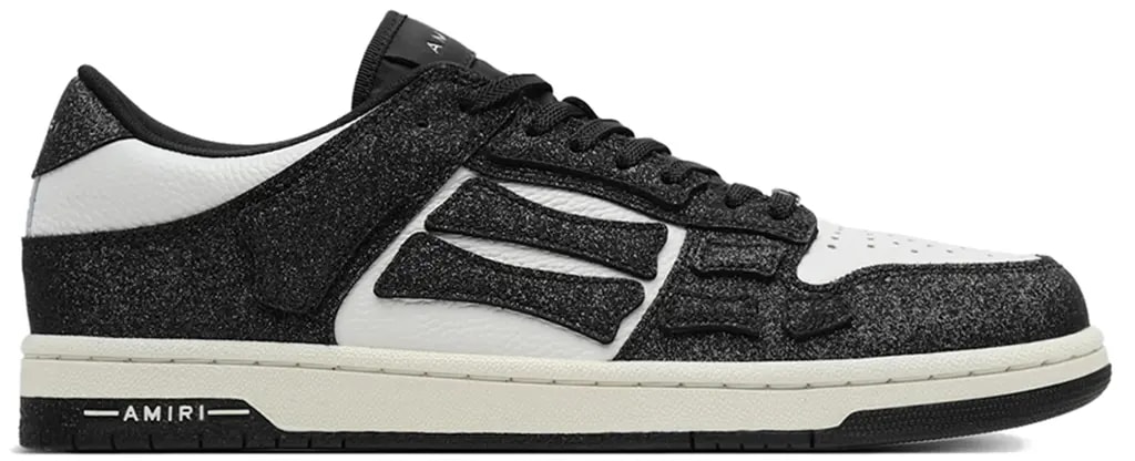Giày Amiri Skel Top Low Shimmer 'Black White' AWFOSR1037-002 — kich-thuoc: 41