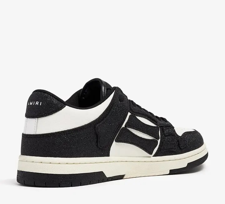 Giày Amiri Skel Top Low Shimmer 'Black White' AWFOSR1037-002 — ảnh 4