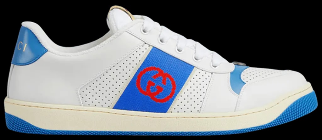 Giày Gucci Screener Interlocking G 'White Blue' 765054-AACV8-9055 — kich-thuoc: 35.5