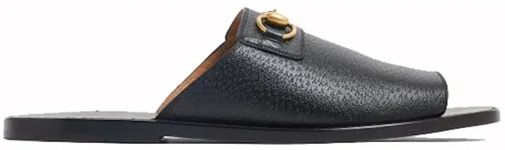 Dép Gucci Horsebit Leather Flat Slides 'Black' 723624-18A00-1000 — kich-thuoc: 42