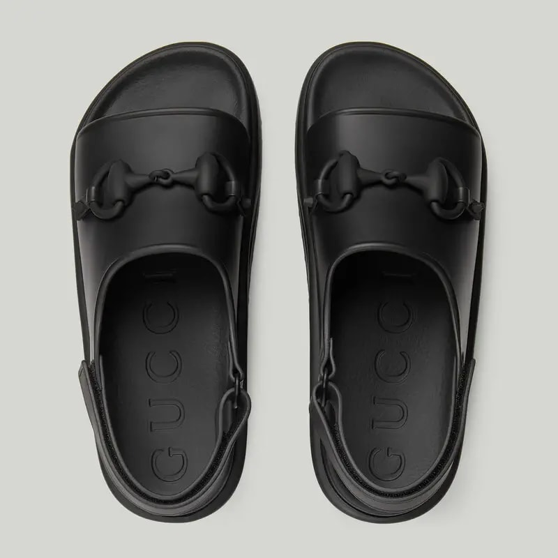 Dép Gucci Horsebit Flatform Sandal 'Black' 747752-JAAC9-1000 — ảnh 3