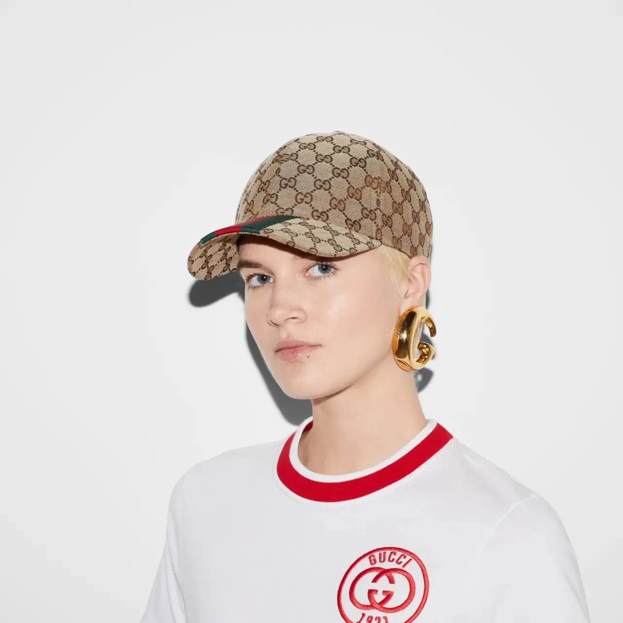 Mũ Gucci Original Gg Baseball Hat 'Beige' 789016-4HBA8-9784 — ảnh 4