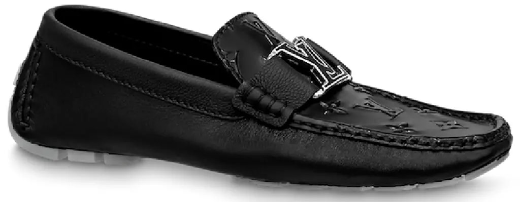 Giày Louis Vuitton Monte Carlo Moccasin 'Black' 1AASGX — kich-thuoc: 41