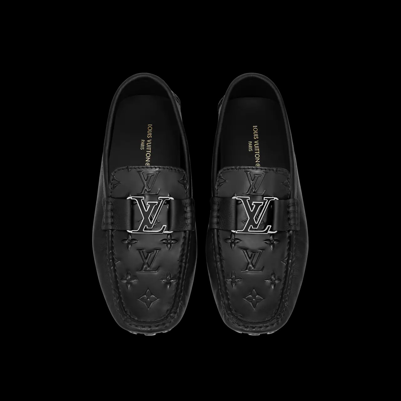 Giày Louis Vuitton Monte Carlo Moccasin 'Black' 1AASGX — ảnh 2