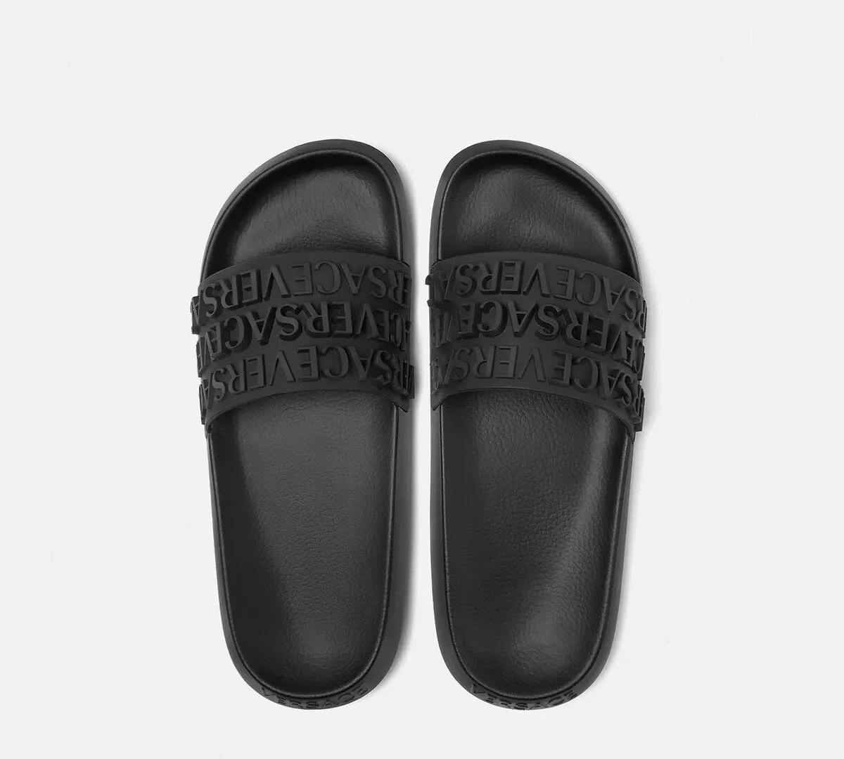 Dép Versace Logo Sliders 'Black' 1008730-1A05628-1B000 — ảnh 2