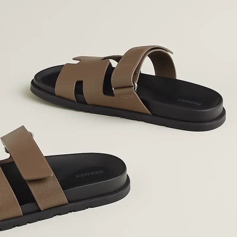 Dép Hermes Chypre Sandal 'Brown Black' H222857ZHX3390 — ảnh 3
