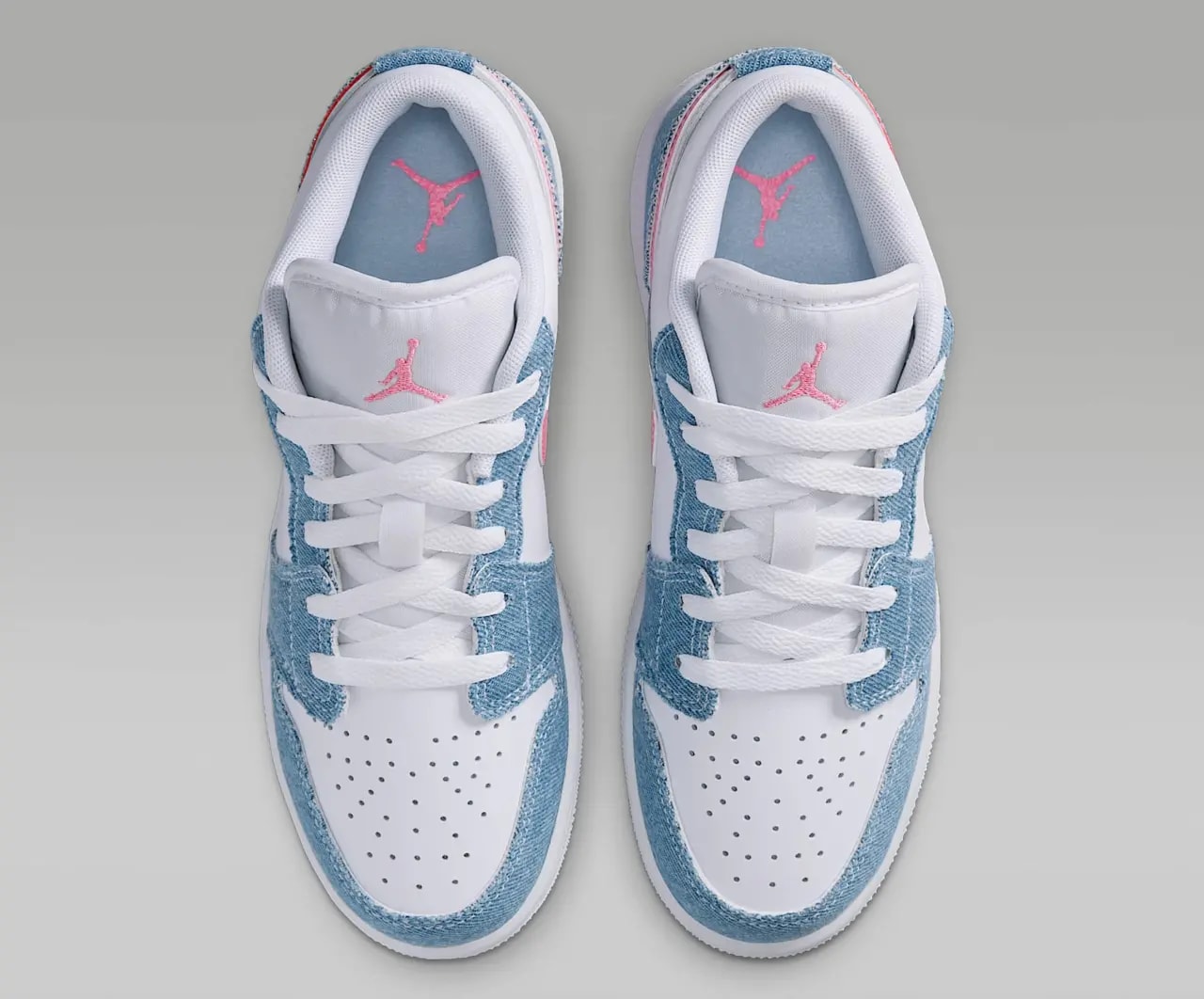 Giày Nike Air Jordan 1 Low SE GS 'Denim Sequin' HQ2001-400 — ảnh 5