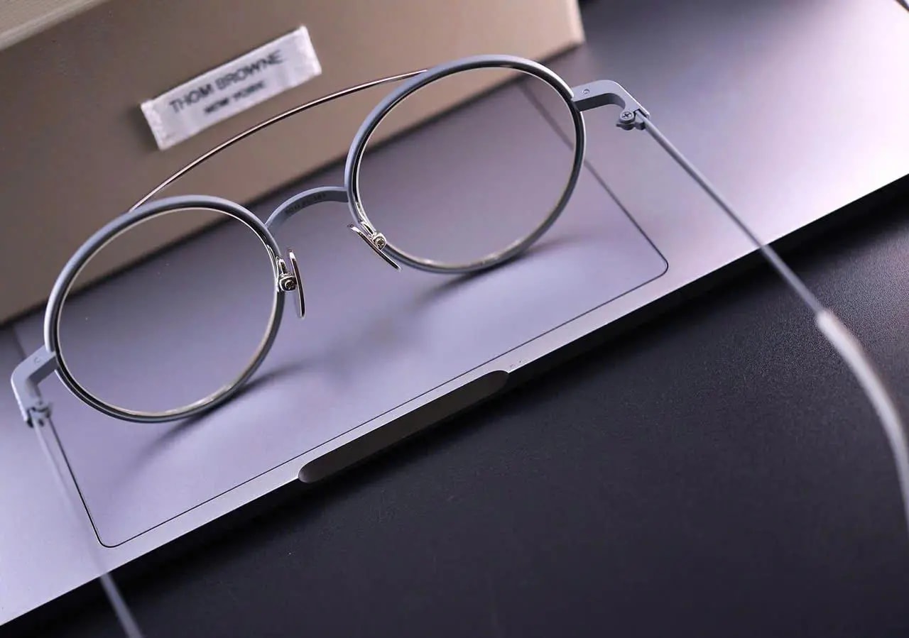 Kính Thom Browne Aviator-Frame Metal Optical 'Silver' TB108-BGRYSLV-50 — ảnh 3