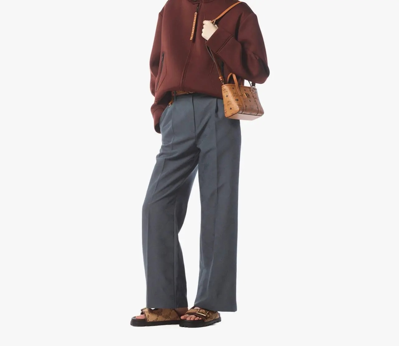 Túi MCM Toni Top-Zip Shopper 'Cognac' MWPFSMT03CO001 — ảnh 2
