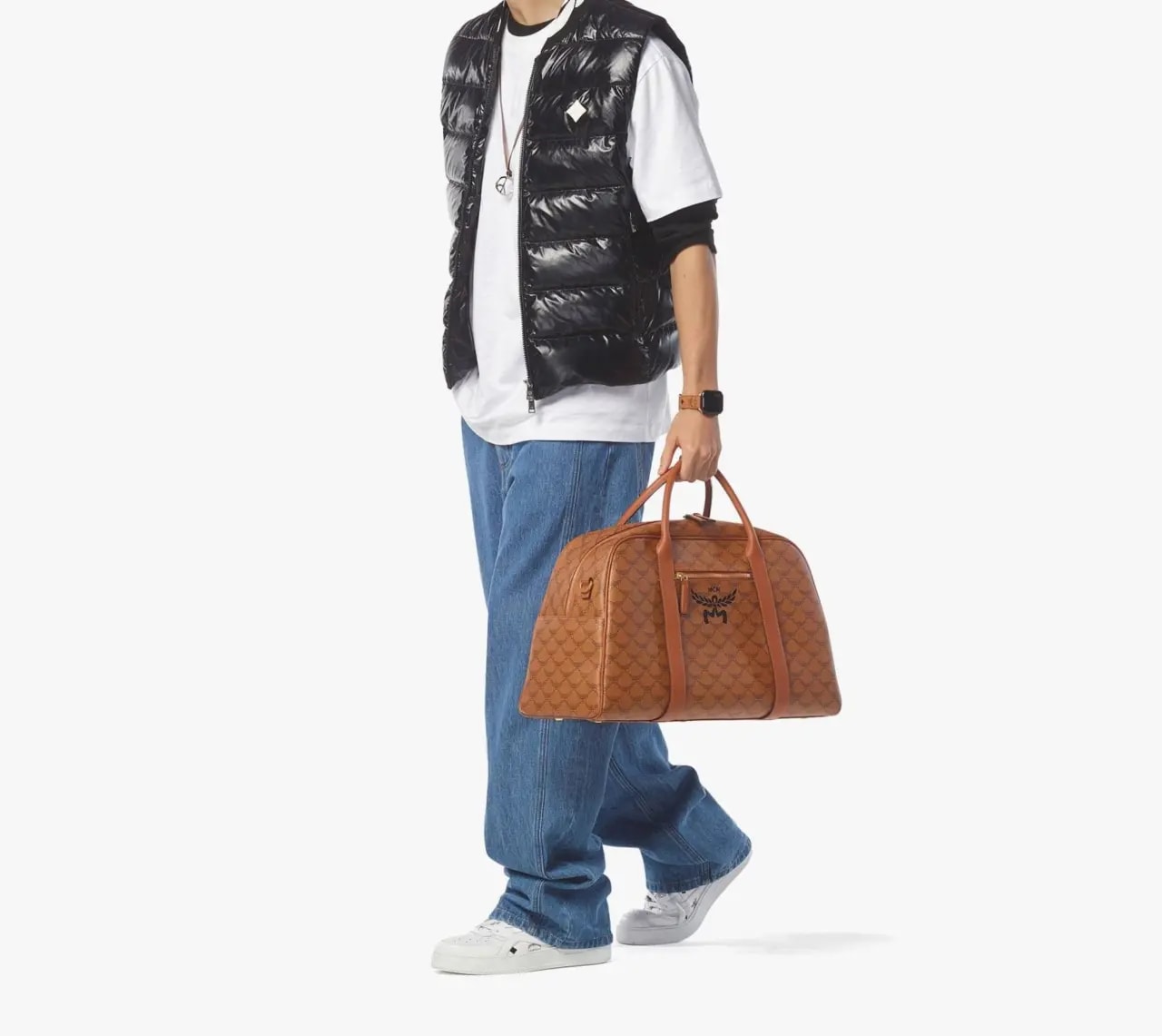 Túi MCM Ottomar Sports Bag 'Cognac' MMGEATT01CO001 — ảnh 3