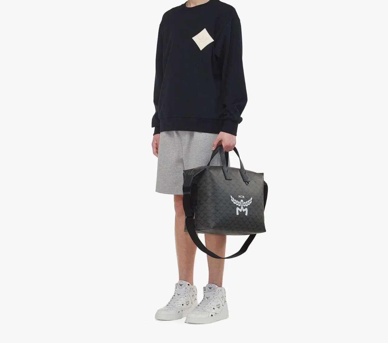 Túi MCM Himmel E/W Tote 'Grey' MMTESAC01ED001 — ảnh 2