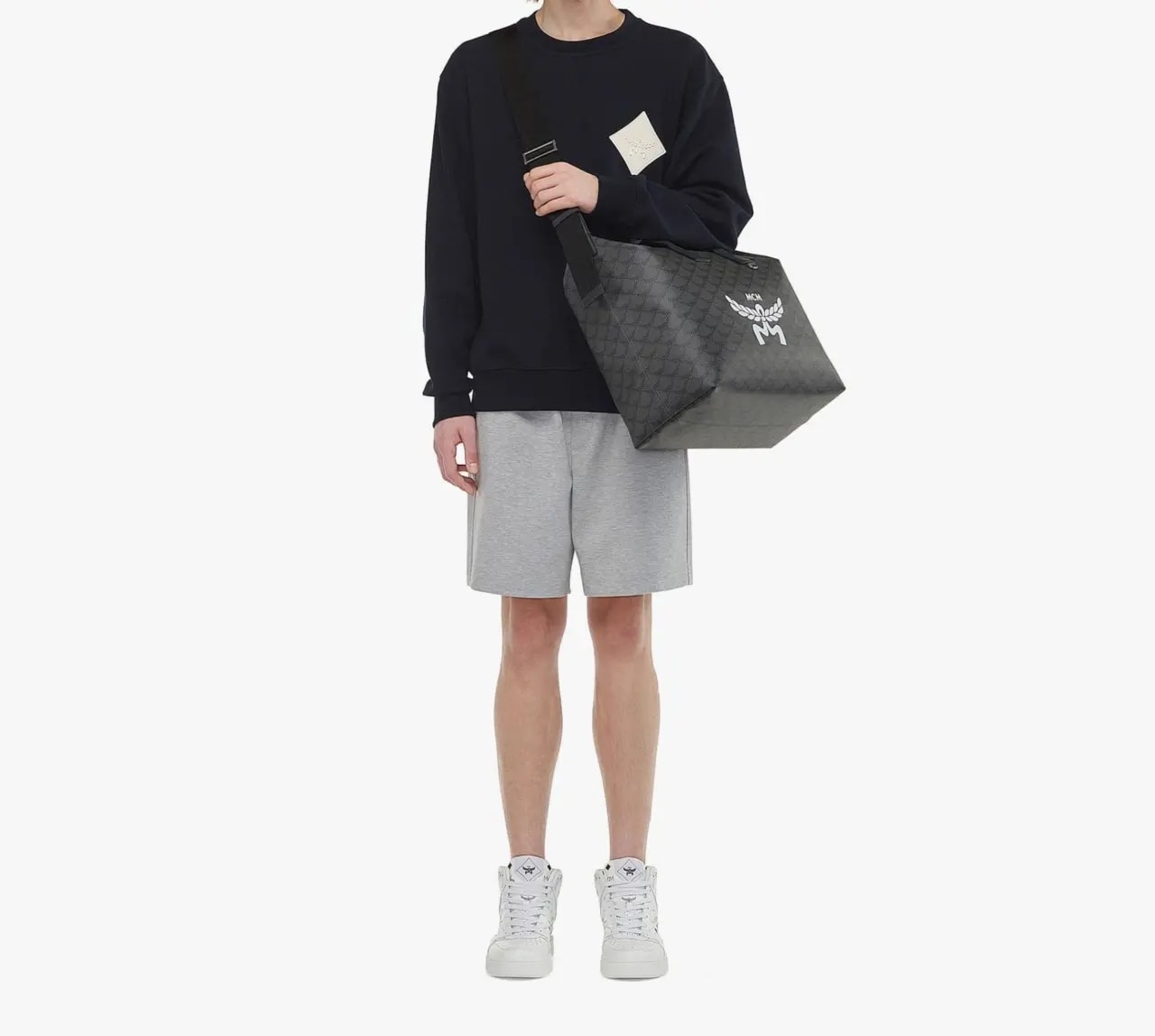 Túi MCM Himmel E/W Tote 'Grey' MMTESAC01ED001 — ảnh 3